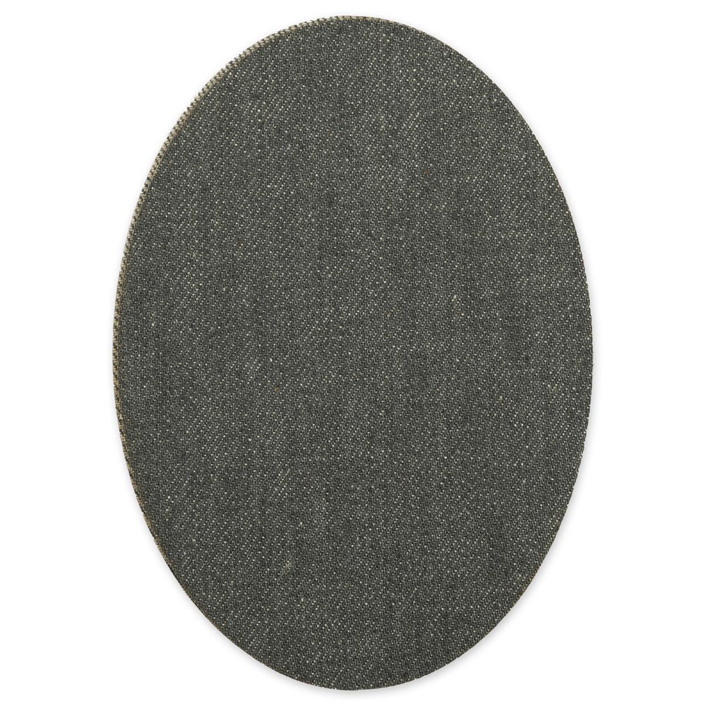 Термозаплатка Овал 14х10 см, ZAP, №03 джинс серый, Gamma ZAP