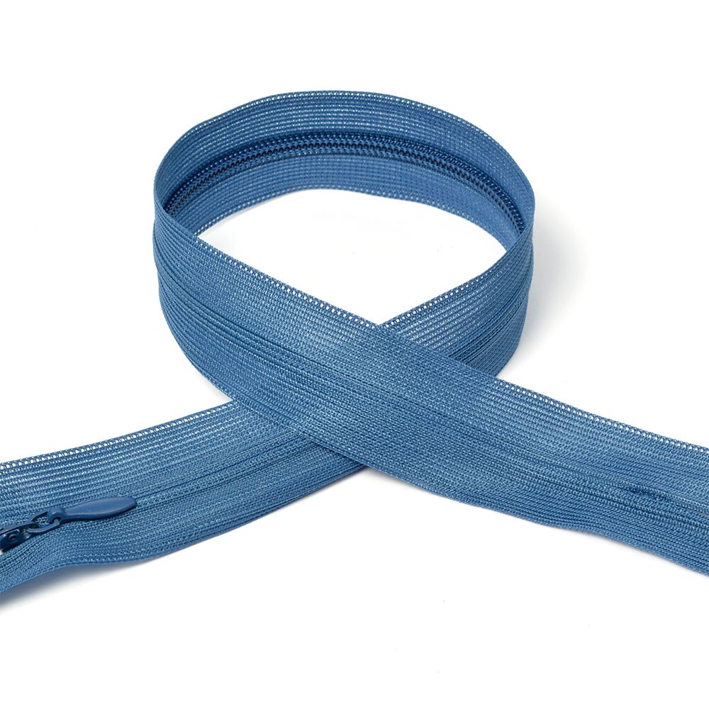 Молния потайная (скрытая) Т3 (3 мм) 1 зам., н/раз., 20 см, цв.F227 т.синий уп.50 шт Молния потайная (скрытая) Т3 (3 мм) 1 зам., н/раз., 20 см, цв.F227 т.синий уп.50 шт