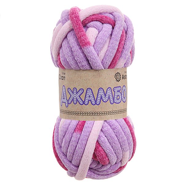 Пряжа Astra Premium (Астра Премиум) Джамбо / уп.1 мот. по 150 г, 13 м, 03 розовый/сиреневый