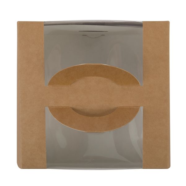 Коробка для мини-торта 14х14х8 см, крафт, S-Chief CBC-014