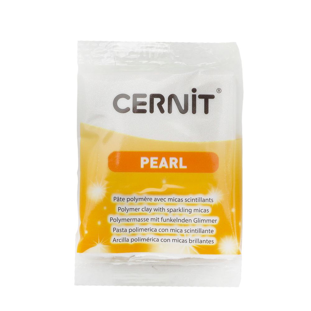 Полимерная глина запекаемая Cernit Pearl, 56 г, 085 жемчужно-белый