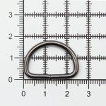 Полукольцо сварное металл внутр. 20 мм (внешн. 25х18 мм, ⌀2,5 мм), 100 шт, черный никель, 816B-113