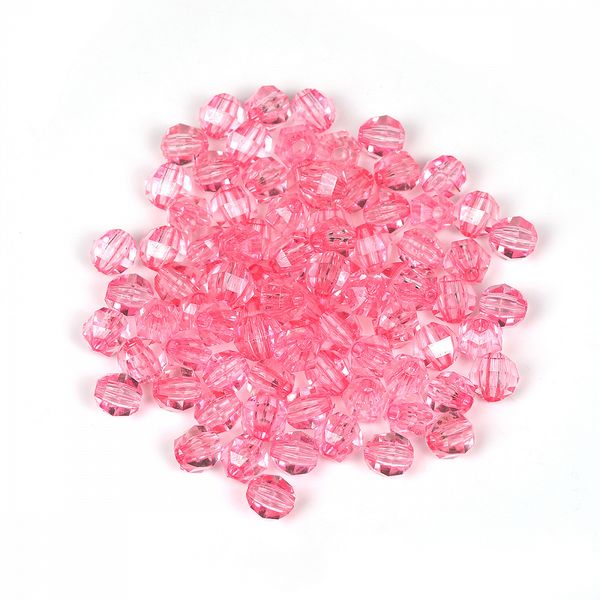 Бусины акрил ⌀10 мм, MG.3244-02, цв.02 розовый, 500 г, Magic4Hobby