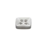 Пуговицы 4 прокола 18L (11мм), квадрат, пластик (col.02 светло-серый), CB_M-26, 144 шт