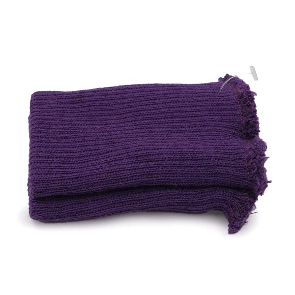 Манжеты трикотажные 6.5х9.5 см, 1 пара, тонкие, 455/0 ярко-лиловый
