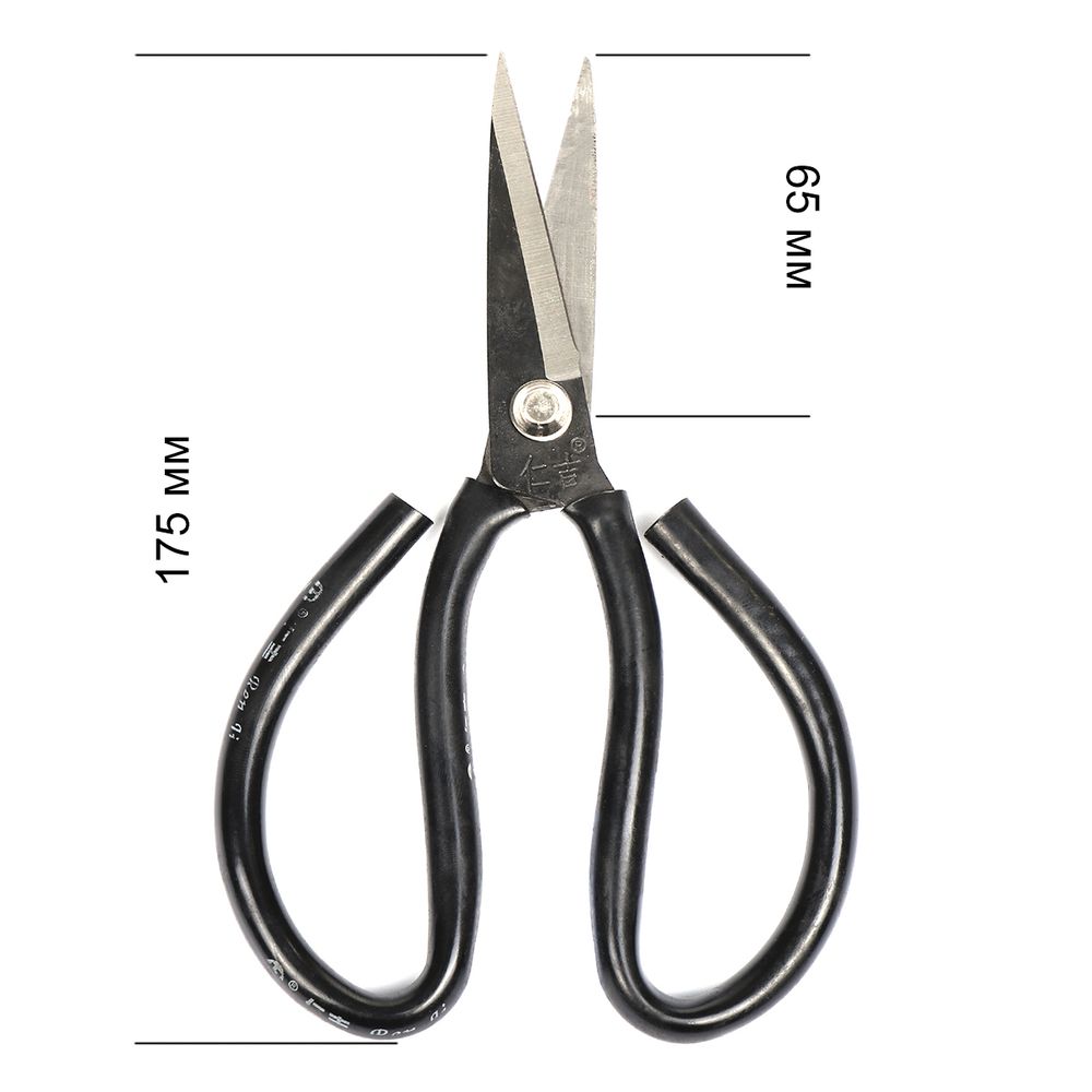 Ножницы по коже и плотной ткани 17.5 см, Maxwell