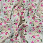 Ткань для пэчворка Peppy Весенний этюд панель, отрез 60х110 см, 146 г/м², ВЭ-05 голубой, Peppy