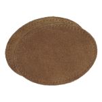 Заплатки пришивные из замши, овал 8х10,9см с перфорацией, 2 шт, 100% кожа, 32 кэмел, 59124