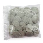 Пуговицы на ножке 22 мм (301 серый), 36 шт