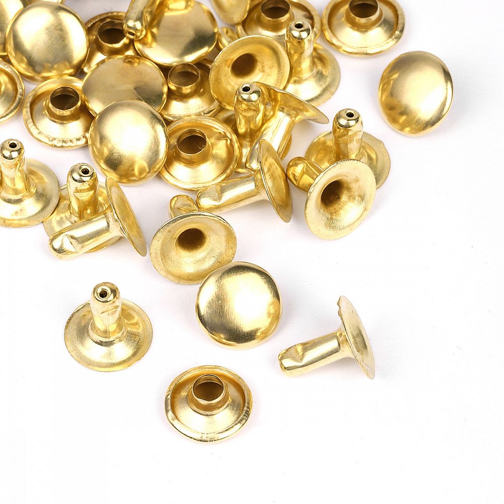 Хольнитены односторонние сталь 9х9 мм, №33, TBY.5109 цв. золото уп. 1000 шт, TBY