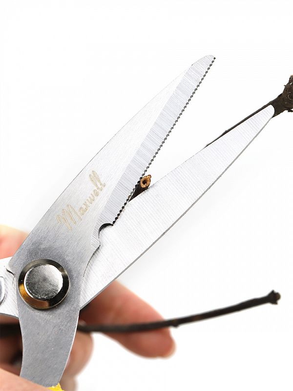 Секатор прямое лезвие 80/210.1 ручки желтый пластик, Maxwell Garden