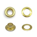 Люверсы металл ⌀_4.0 мм (внутр.), золото, 100 шт, BIG