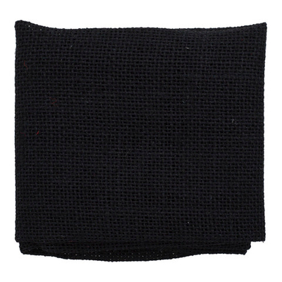 Ткань для рукоделия рогожка 100% лен 48х45см, черный