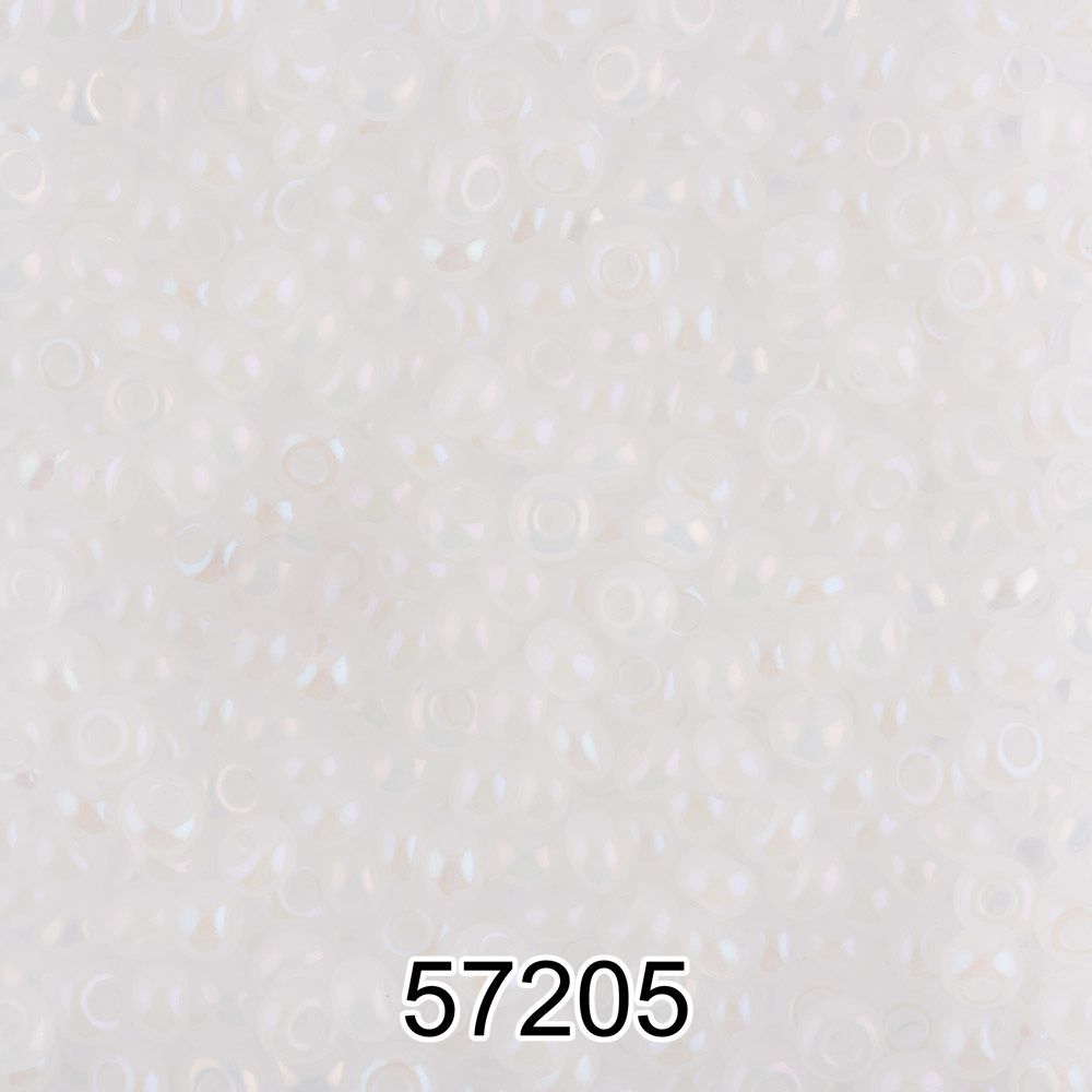 Бисер Preciosa круглый 10/0, 2.3 мм, 500 г, 57205 (Ф067) белый/меланж