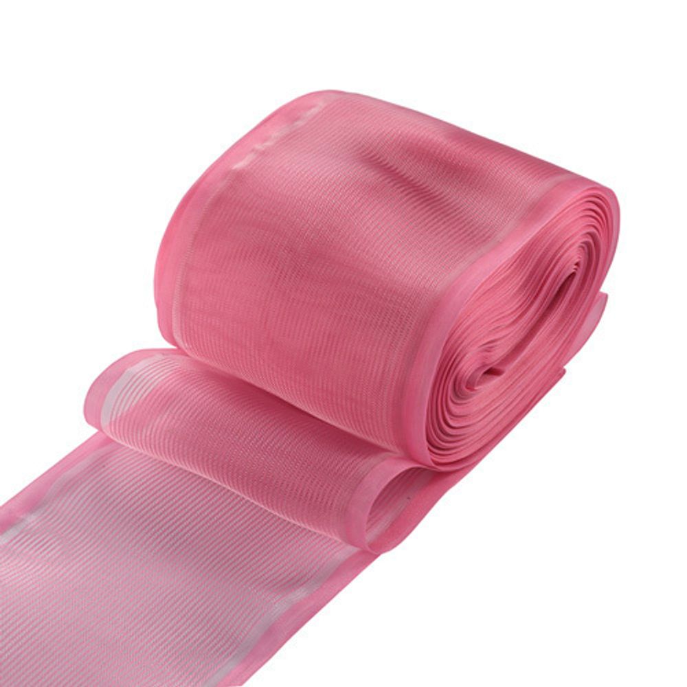 Лента для бантов (капрон) _8 см, 25 м (розовый) С3501