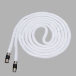 Шнурки круглые с металлическим наконечником ⌀5.0 мм / 130 см, 100 шт, белый