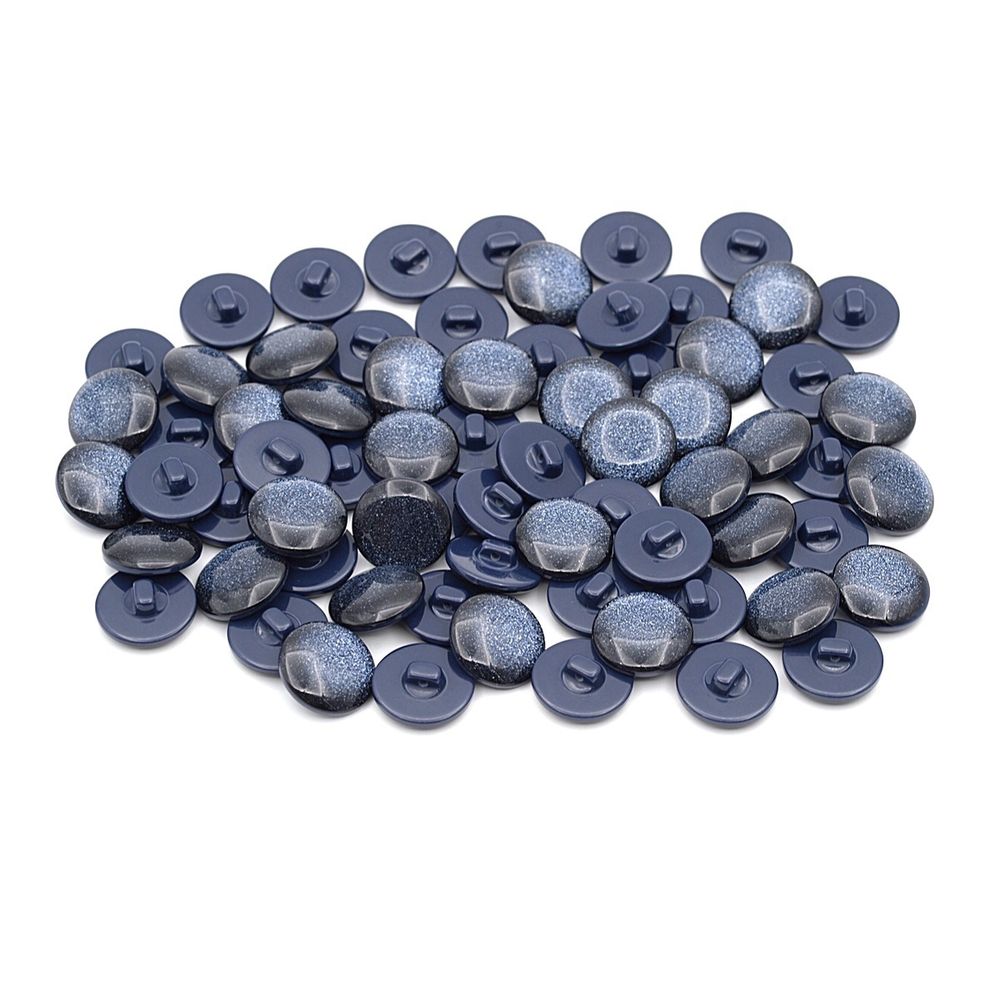 Пуговицы на ножке 32L (20мм), пластик (col.03 т.синий), 72 шт, CR P-45