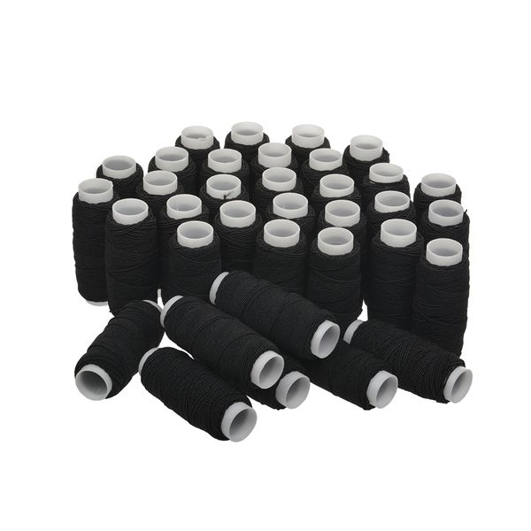 Нитки спандекс 25 м, 36 кат, черный