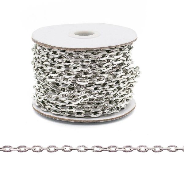 Цепь алюминиевая 8,3х5,0х10м (никель), К1711