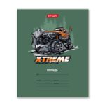 Тетрадь ученическая школьная, выборочный лак, A5+ 12 л. на скобе, 25 шт, клетка, 000354 Экстрим, Светоч 12ТСКд5_4_3_1