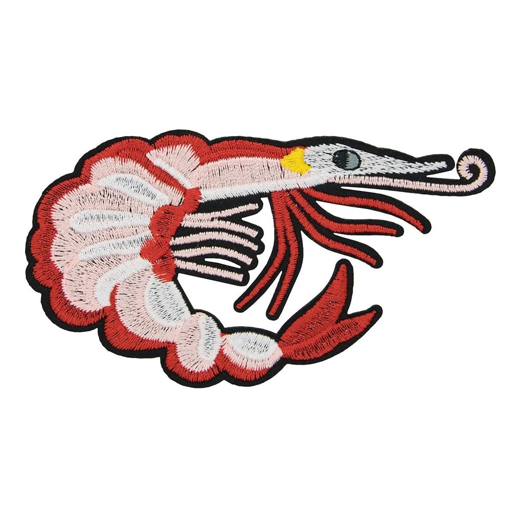 Термоаппликация Креветка, красная, 7*11.2см, Hobby&amp;Pro