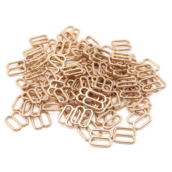 Рамки-регуляторы для бюстгальтера металл 8.0 мм, золото 02, ГМХ3435, 100 шт