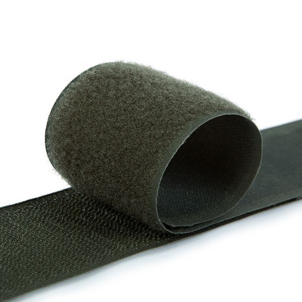 Лента контактная липучка (велкро) пришивная 50 мм / 25 метров, 093 хаки, Gamma LG-50, ПАРА (крючок+петля), качество 
