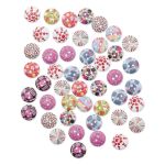 Украшения декоративные пуговицы деревянные Орнаменты №3, 15 мм, 100 шт