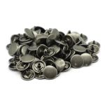 Часть кнопки Альфа (S-образная) ⌀15 мм (A-часть), 5/15 темное серебро, 100 шт, BIG