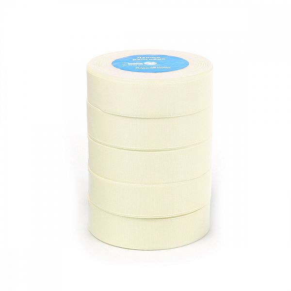 Лента репсовая (в рубчик) 25.0 мм цв. F102 молочный 5 шт по 22.86м (±1м)