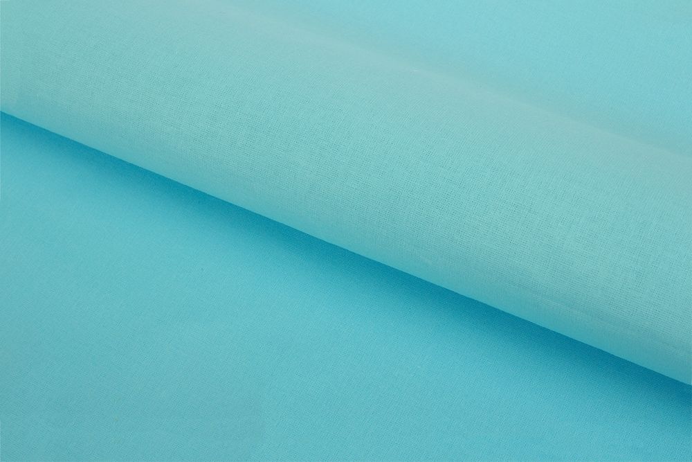 Хлопчатобумажная бязь 140 г/м², 150 см / 5 метров, небесный (рис.10150), 262