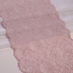 Кружево бельевое эластичное 240 мм / 13.72 м, цв. C344 пудровый