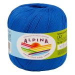 Пряжа Alpina Lily / уп.10 мот. по 50г, 175м, 100 синий