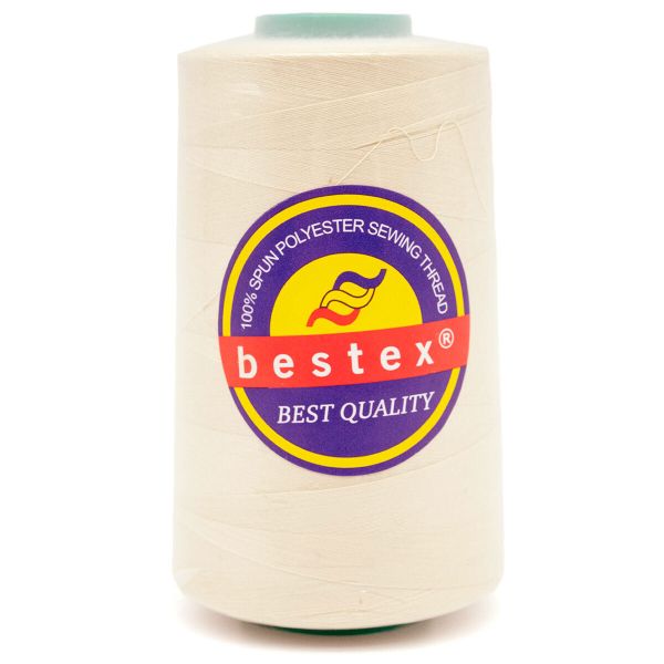 Нитки универсальные Bestex 40/2, 4570 м (5000 ярд) / 1 кат., 155 молочный