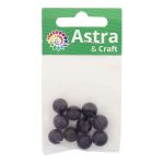 Бусины натуральный камень аметист 10 мм, 10 шт в упак, Астра
