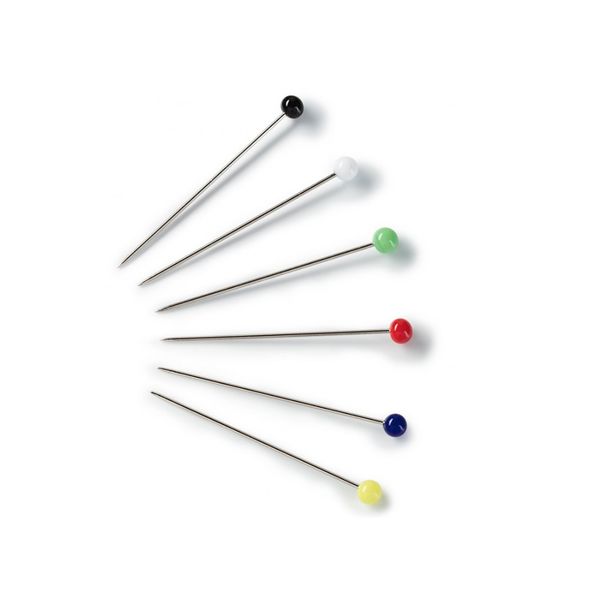 Булавки портновские шарики 30 мм, стеклянные головки, 20 г, ассорти, Prym, 029217