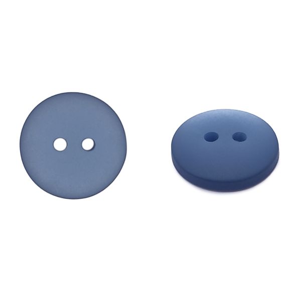 Пуговицы на 2 прокола 22L (14мм), пластик (col.41 сине-голубой), CR-K18M, 144 шт