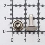 Хольнитены двухсторонние ⌀9 мм, h=11 мм, (мат/ник.), 100 шт