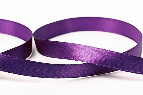Лента атласная 1-сторонняя 12.0 мм / 33±2 метра, 046 лиловый, Gamma