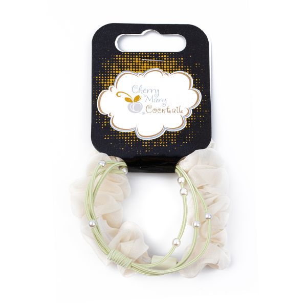 Набор резинок для волос 10 шт (5х2 шт), №02 молочный, Cherry Mary TR07072