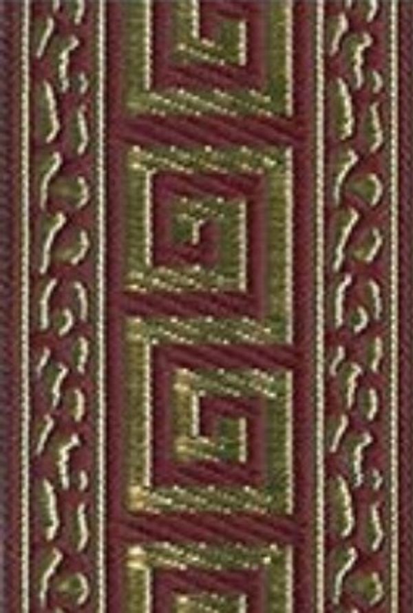 Лента (тесьма) жаккардовая 22.0 мм / 10±0.5 метров, бордовый, Gamma TRJ-06