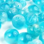 Пуговицы на ножке под камень из смолы 11мм (топаз), 100 шт