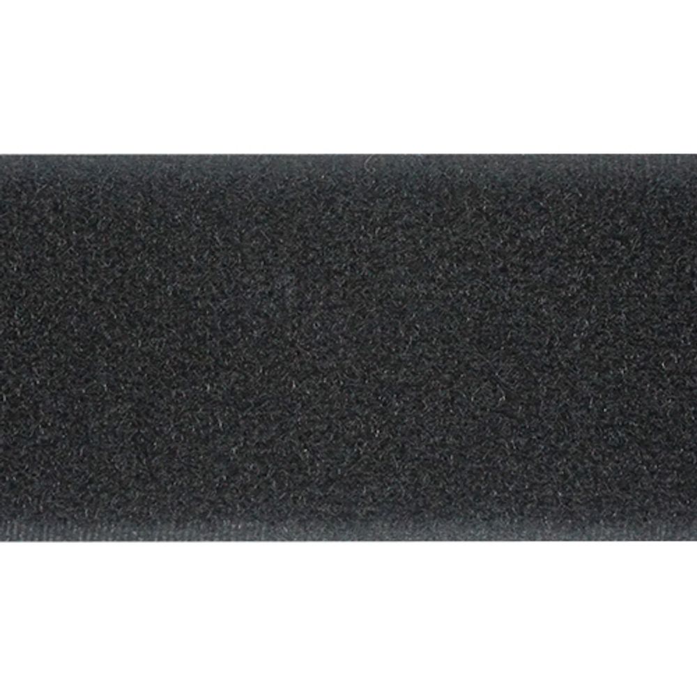 Лента контактная липучка (велкро) пришивная 50 мм / 25 метров, черный, ПАРА (крючок+петля), качество "C"