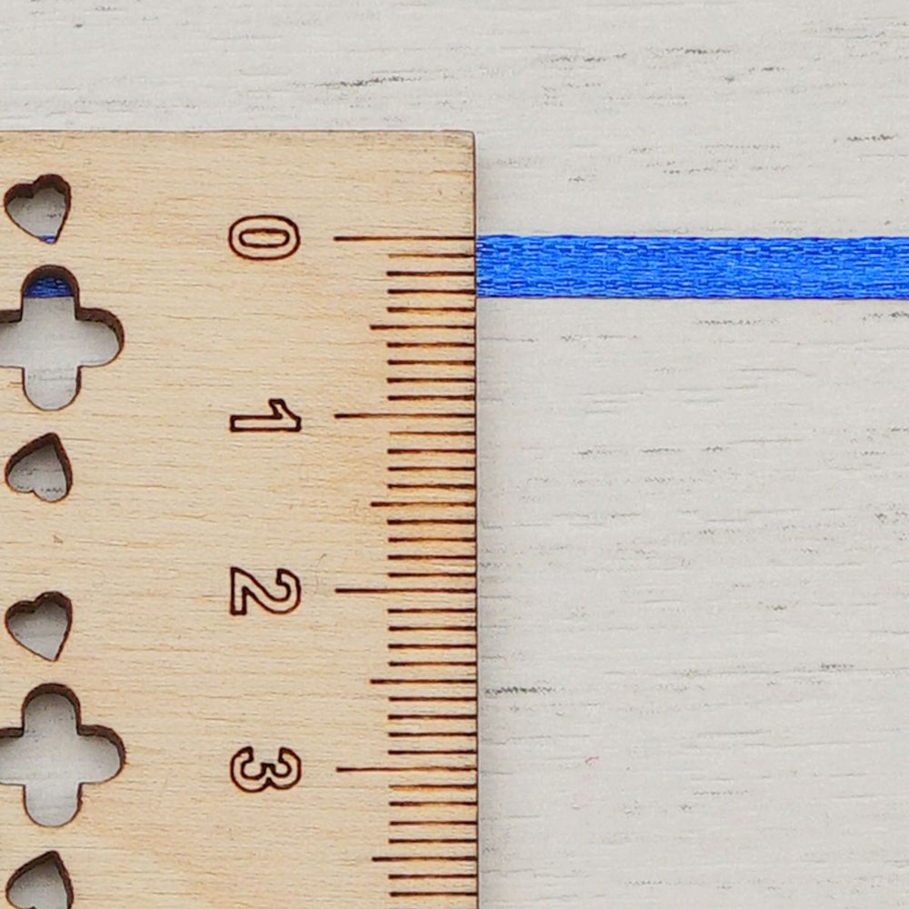 Лента атласная 2-сторонняя 3.0 мм / 100±2 метров, (155 василек), Globus