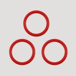 Кольца для бюстгальтера металл ⌀11.0 мм, 100 красный, Arta, 50 шт, 7733682-7