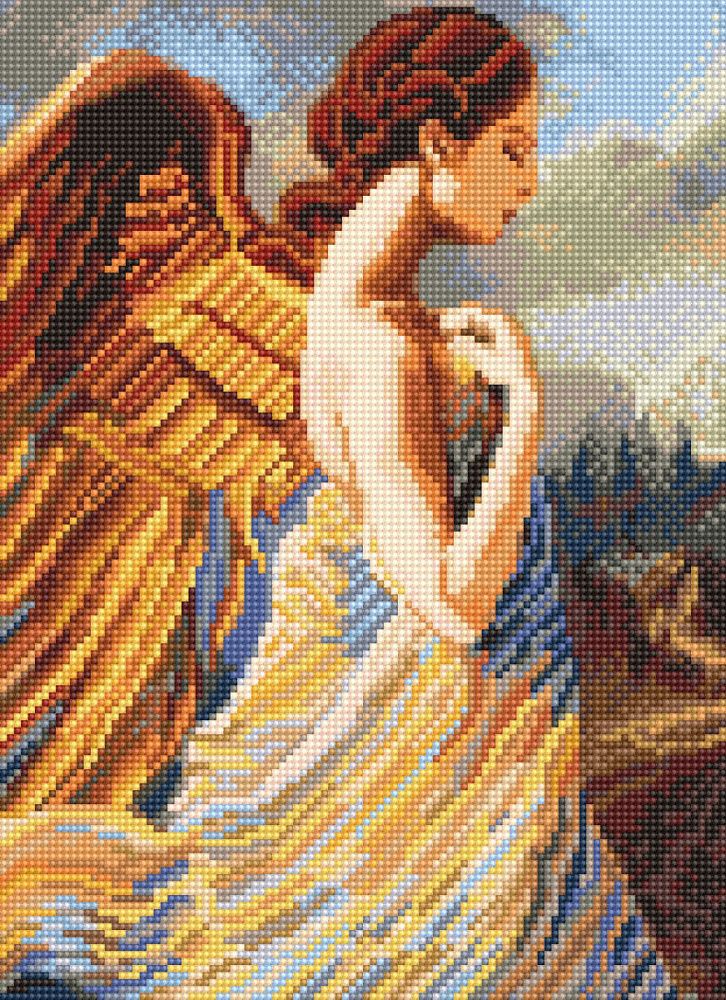 Алмазная (кристальная) мозаика Алмазное хобби, Ангел 26х36