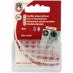 Кнопка пришивная пластик ⌀7 мм, 24 шт, белый, KOH-I-NOOR 11 (MIA1020 №1/2)