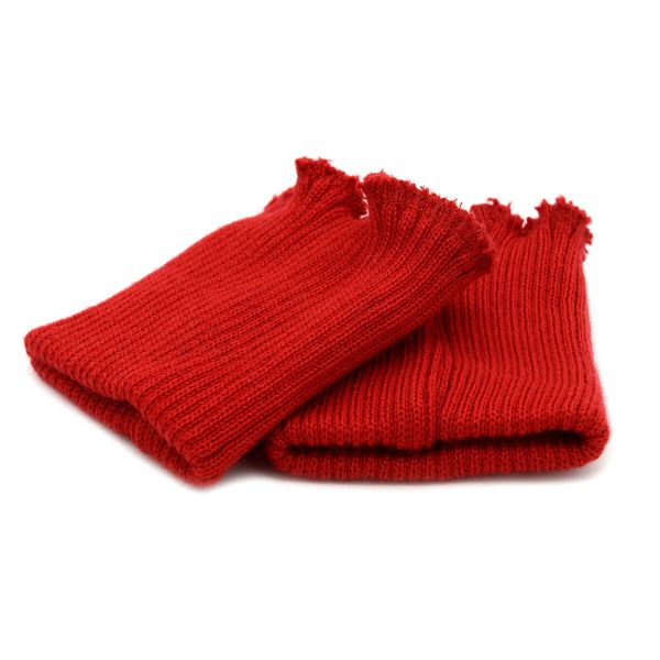 Манжеты трикотажные 8.5х9.5 см, 1 пара, плотные, 739 кармин