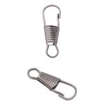 Карабин-крючок металл 04 мм (25х8 мм), цв.чер.никель, 100 шт