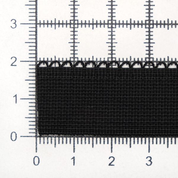 Резинка бельевая (отделочная) становая 20.0 мм / 50 метров, черный